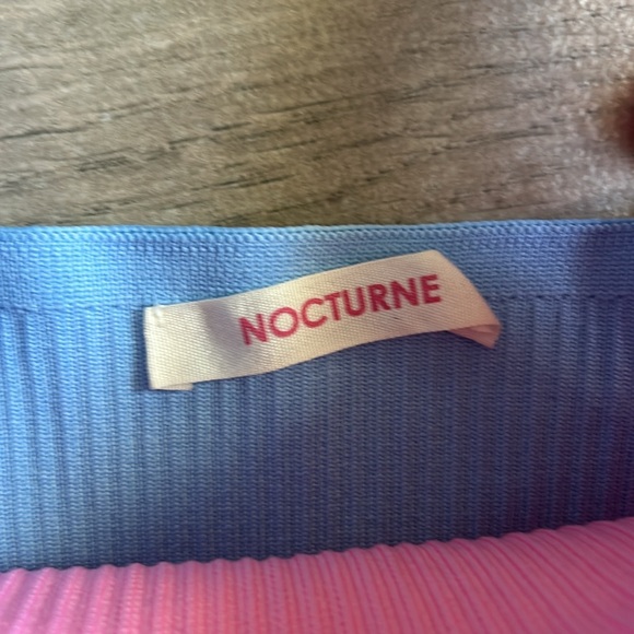 Nocturne color block ribbed tank top - Picture 3 of 4